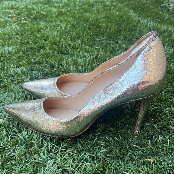 GORGEOUS Schutz Lou Pumps Gold Stiletto Heels size 9_Make a Deal, Gone Monday! - Picture 3 of 10